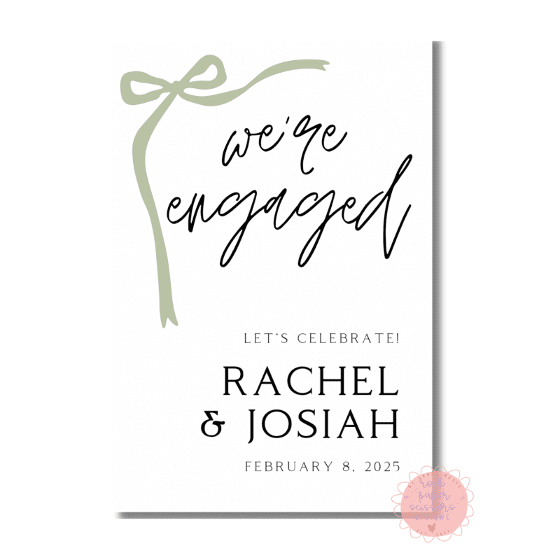 Bridal Bow Engagement Poster