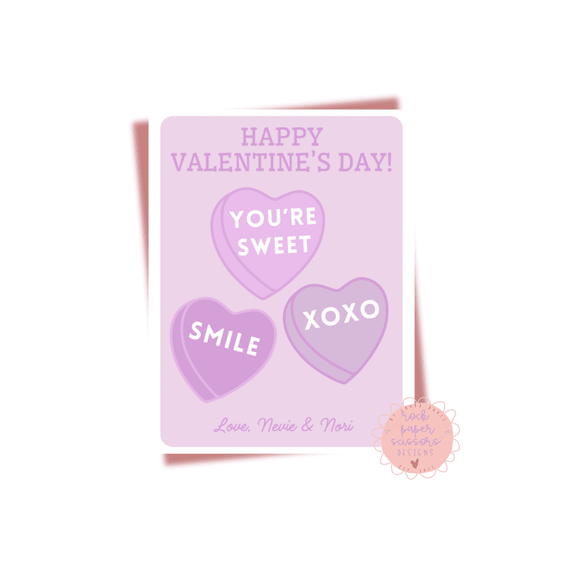 Conversation Hearts Valentine
