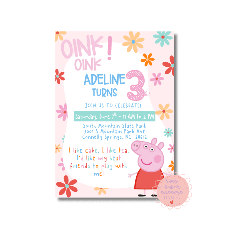Oink Oink Peppa Pig Birthday